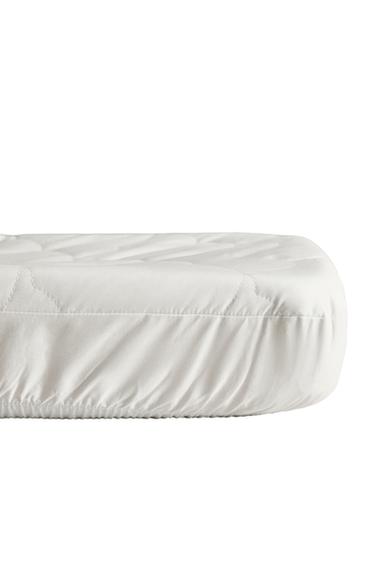 WATERPROOF COTTON MATTRESS PROTECTOR (233 TC) - Oyster-white by Zara