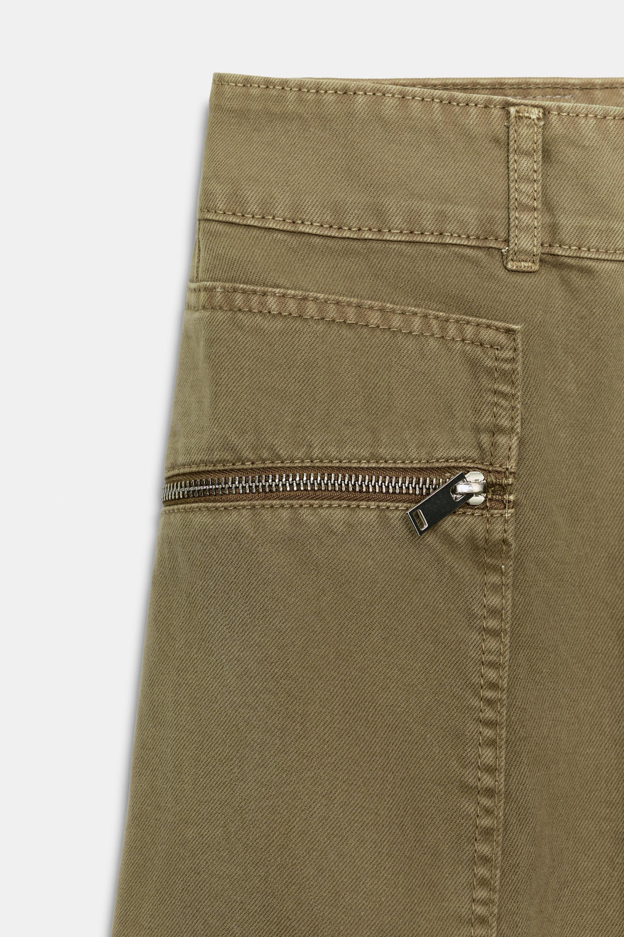 Z1975 MID-RISE CARGO JEANS WITH ZIPPERS