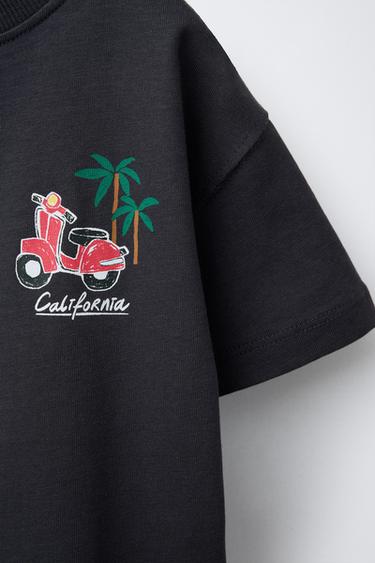 T-SHIRT IMPRIMÉ - Gris anthracite de Zara - Image 2