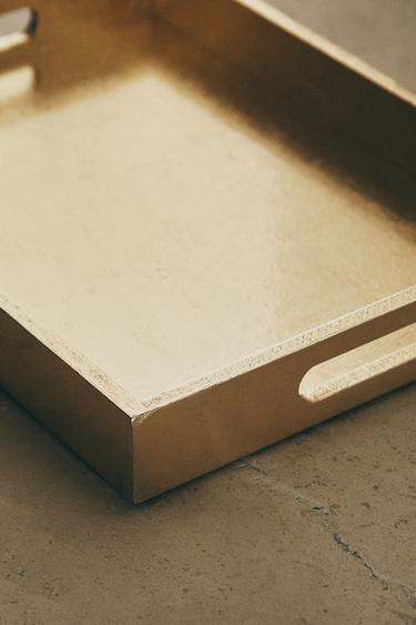 LACQUERED WOODEN TRAY - Cava by Zara