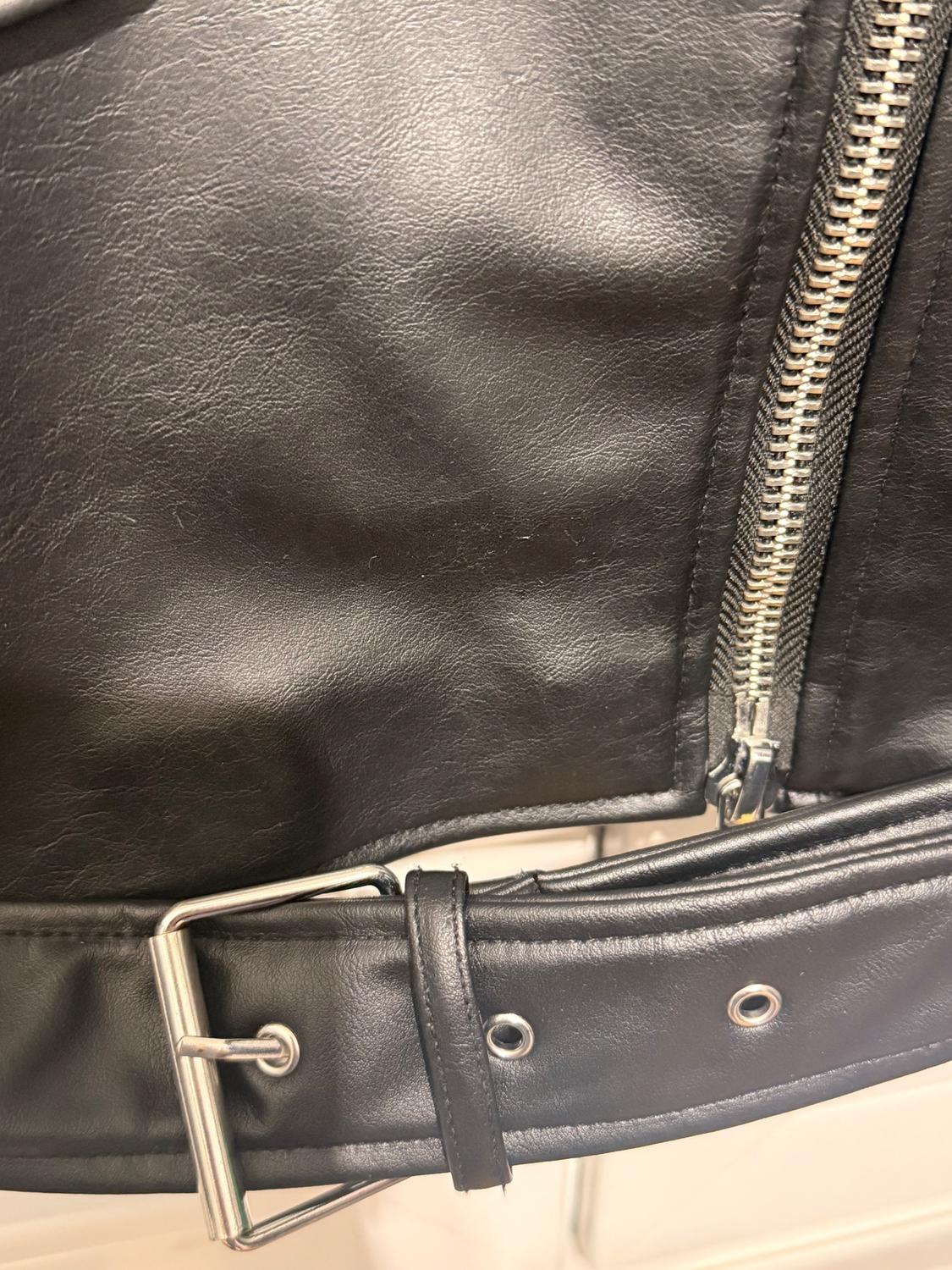 FAUX LEATHER OVERSIZE BIKER JACKET - Image 5