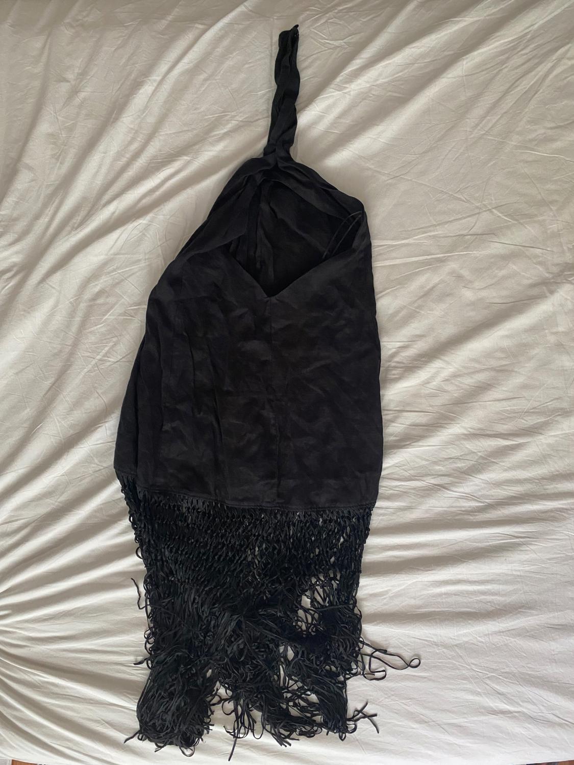 FRINGED LINEN DRESS - Image 3