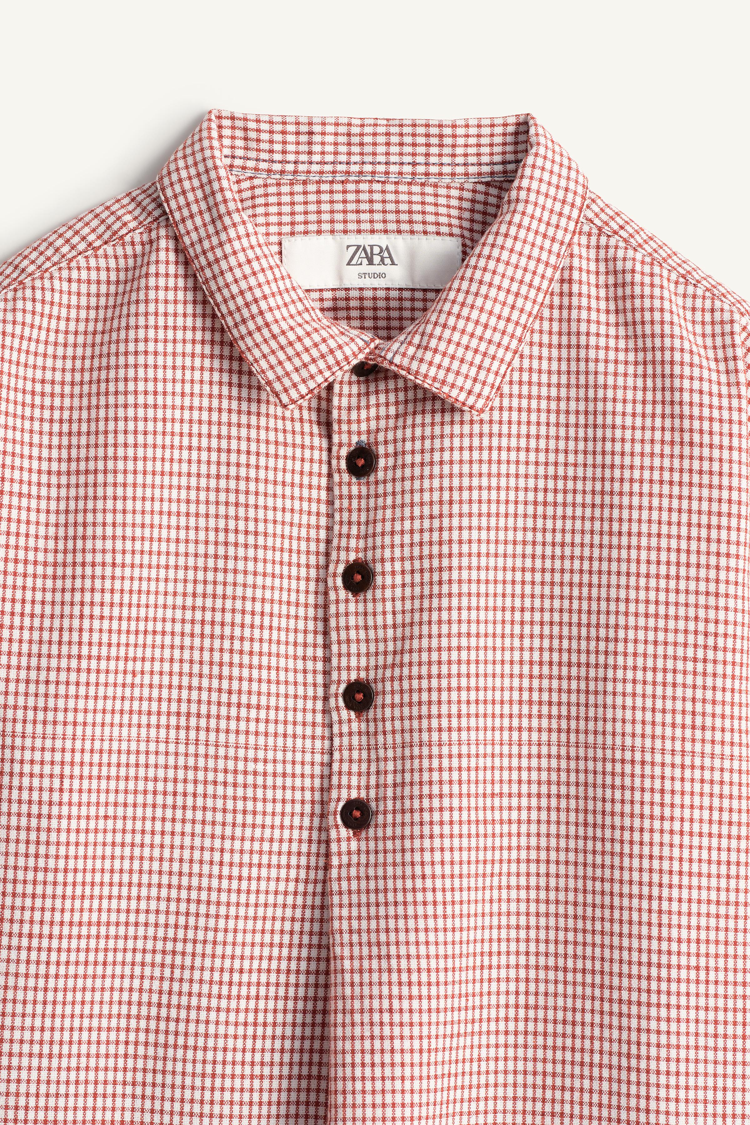 LIMITED EDITION COTTON-LINEN CHECK SHIRT