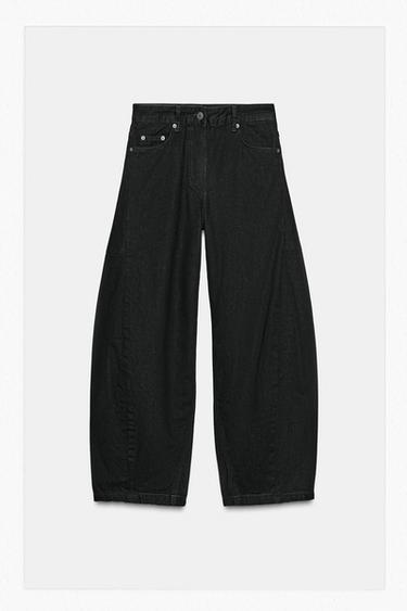 JEANS ZW COLLECTION BALLOON TIRO MEDIO - Marrón de Zara