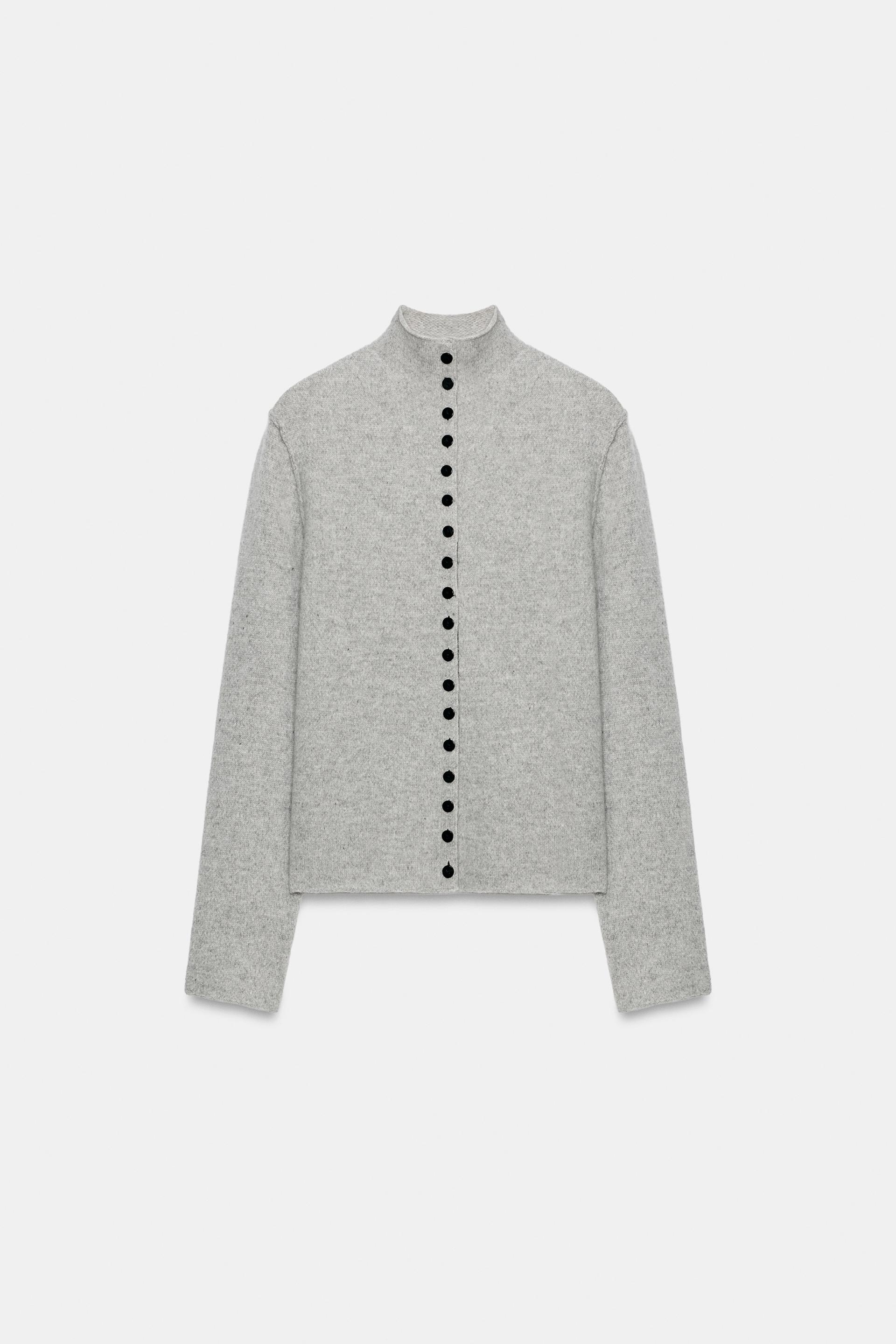 100% WOOL MOCK NECK JACKET thumbnail 6