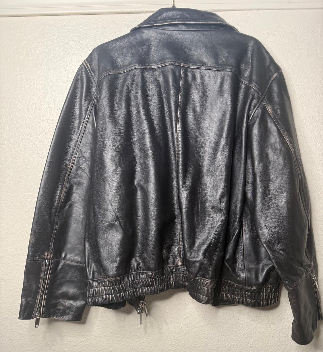 100% LEATHER JACKET ZW COLLECTION - Image 4