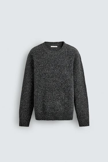 JERSEY PUNTO PERLADO - Gris / Azul de Zara