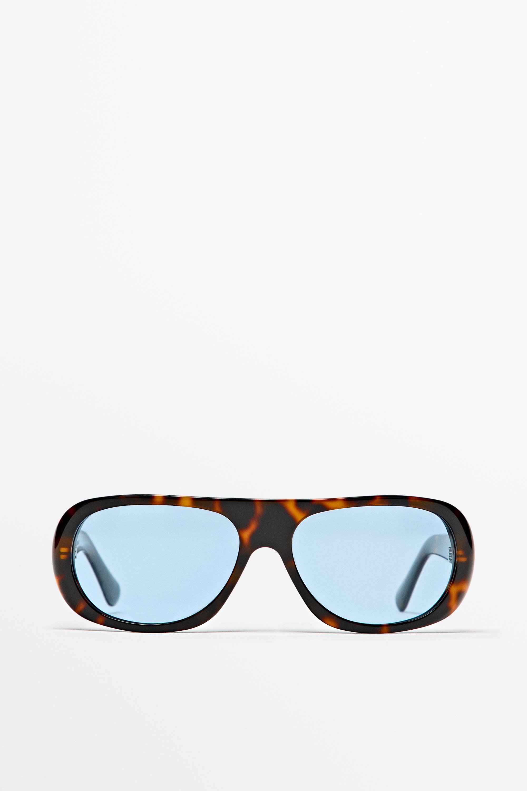 Lunettes de soleil larges effet écaille