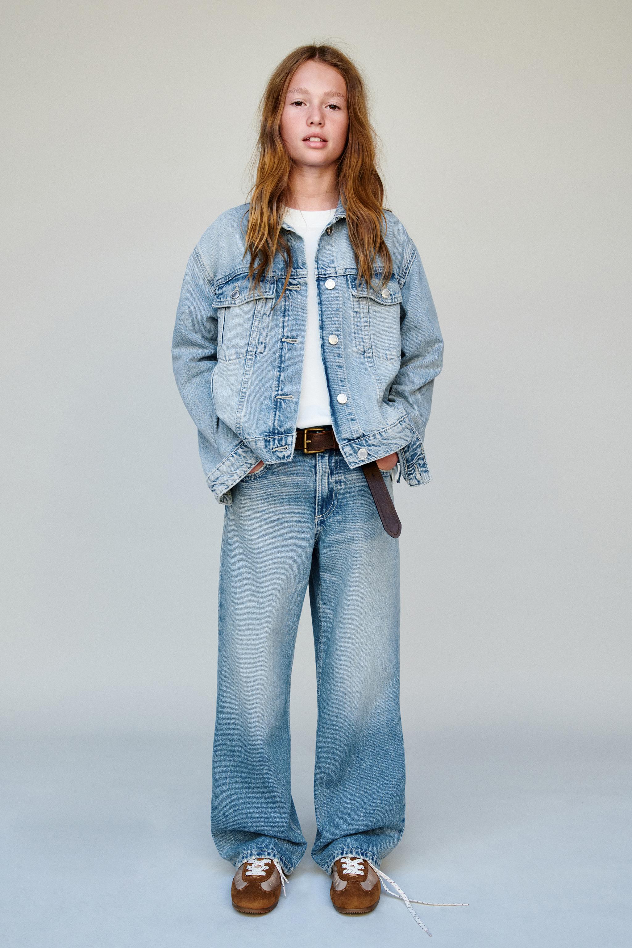 女の子用ジーンズ ワイドレッグ | ZARA 日本