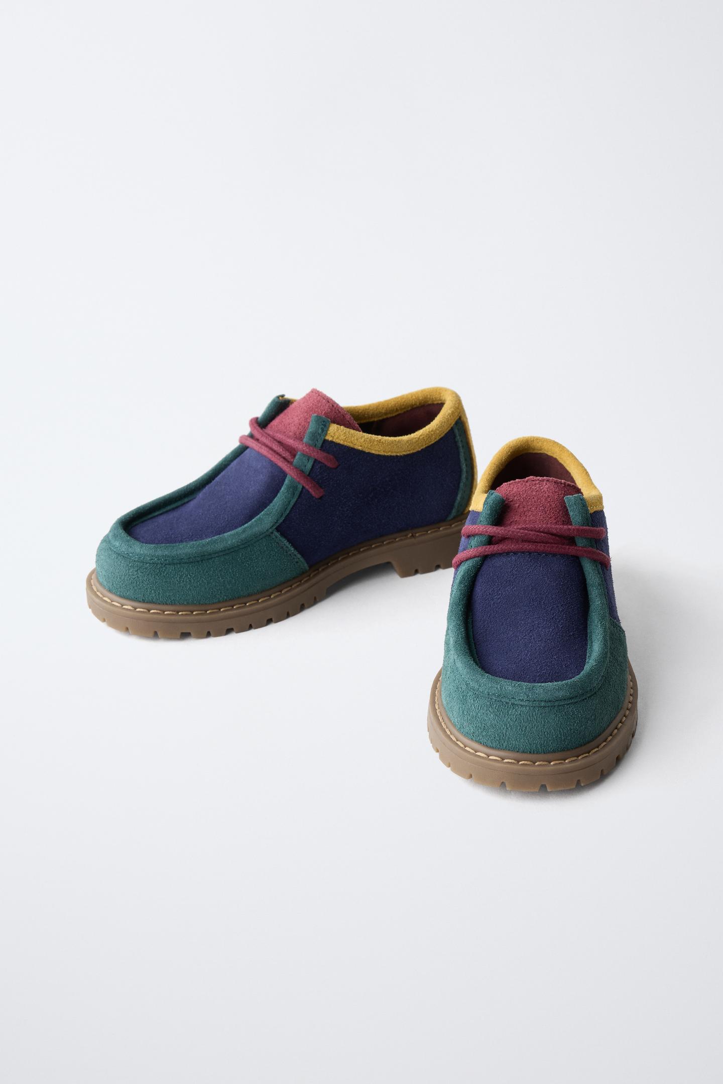 Детские туфли Zara Fruit OF the Loom™ Leather Blucher, цвет: Разноцветный — фото 3