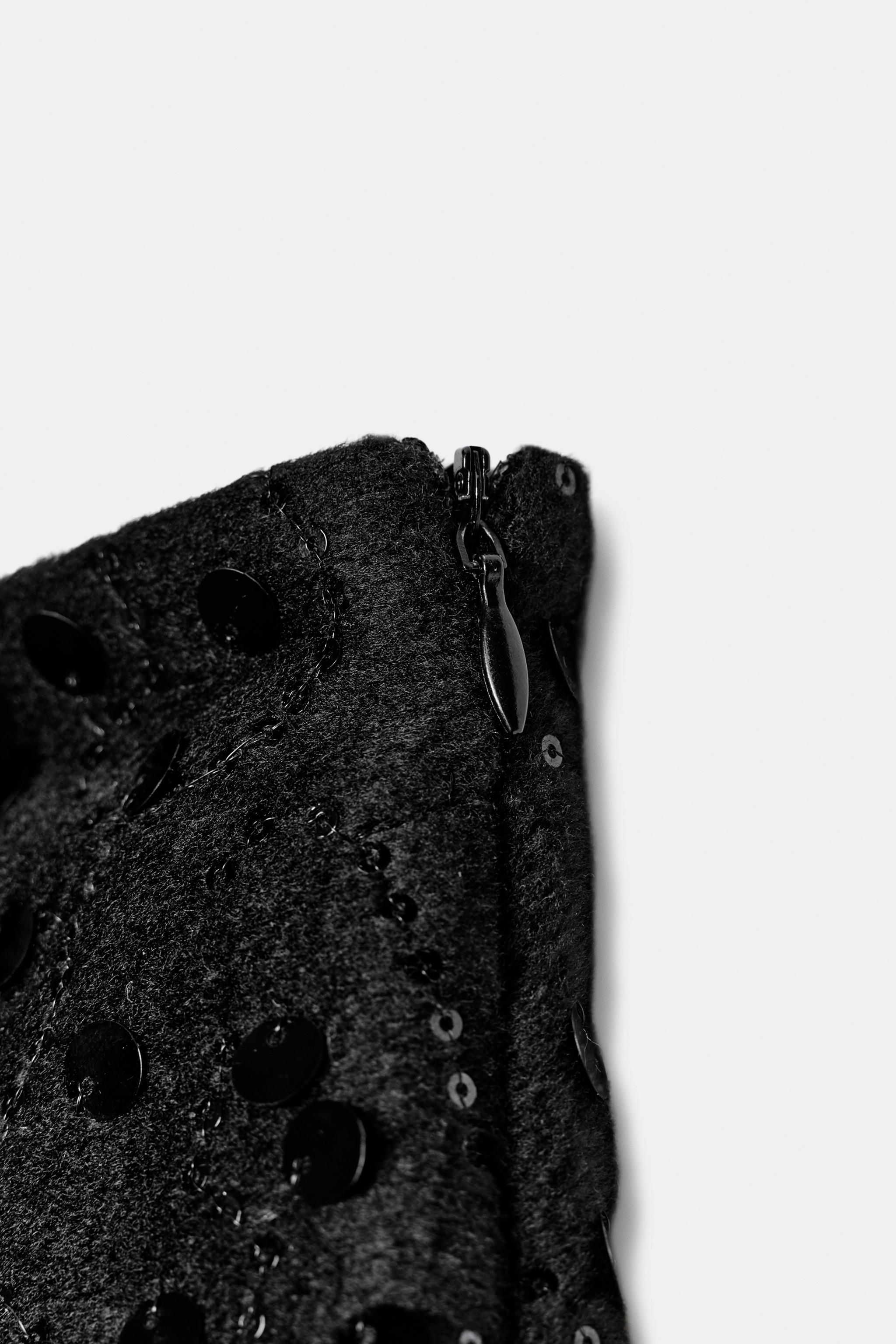 JUPE-PANTALON CROISÉE À PAILLETTES