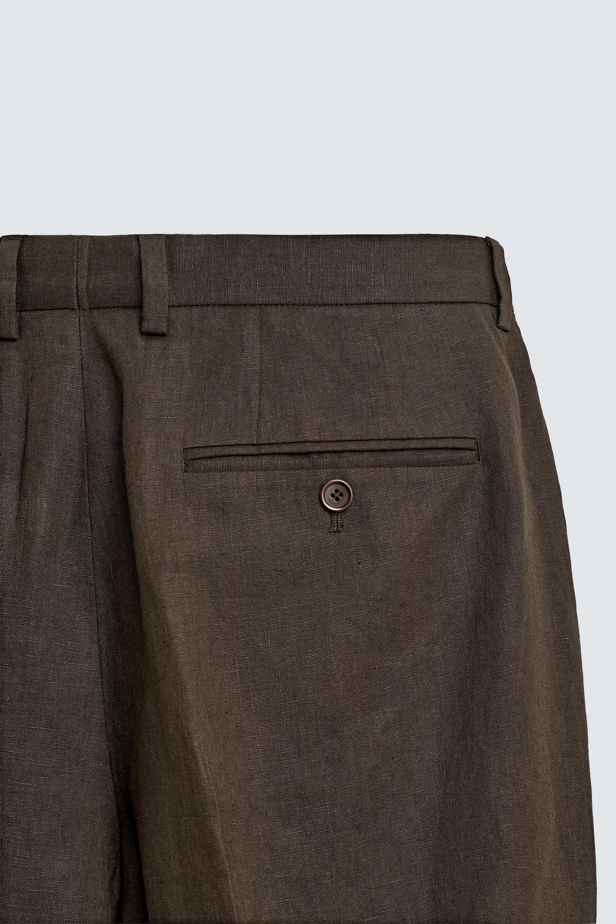 100% LINEN SUIT PANTS
