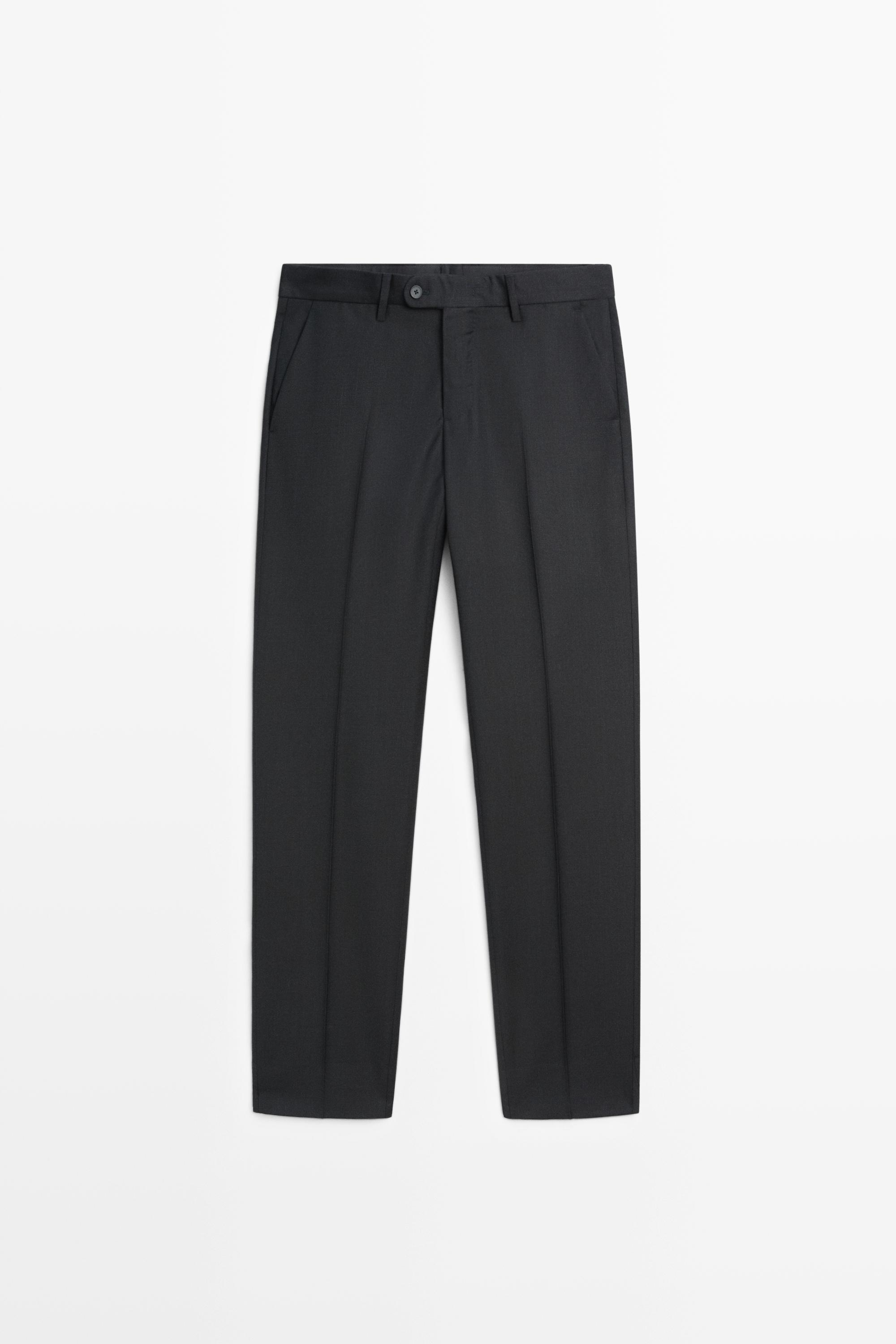 100% wool suit pants