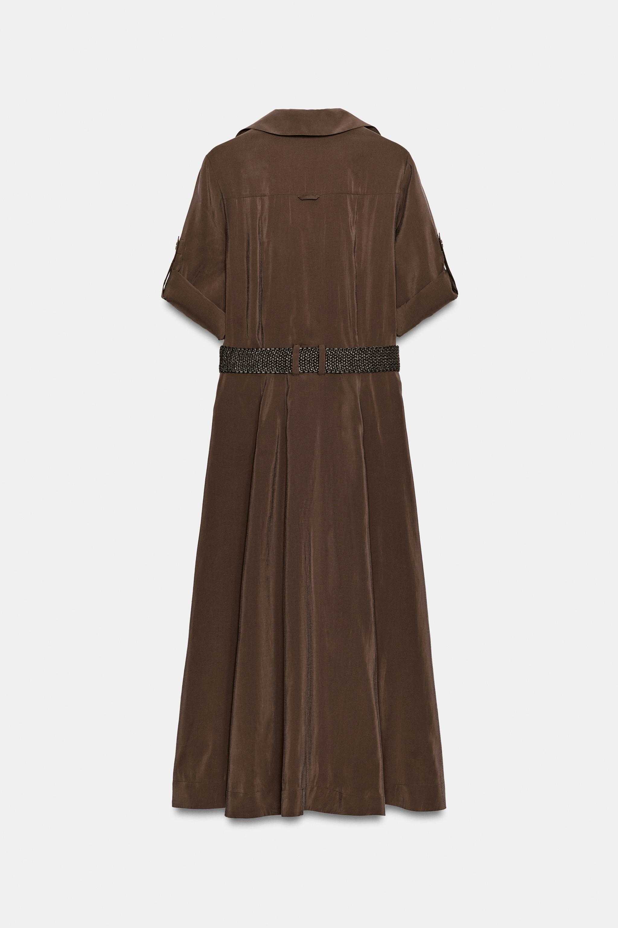 ROBE CHEMISE FLUIDE CEINTURE