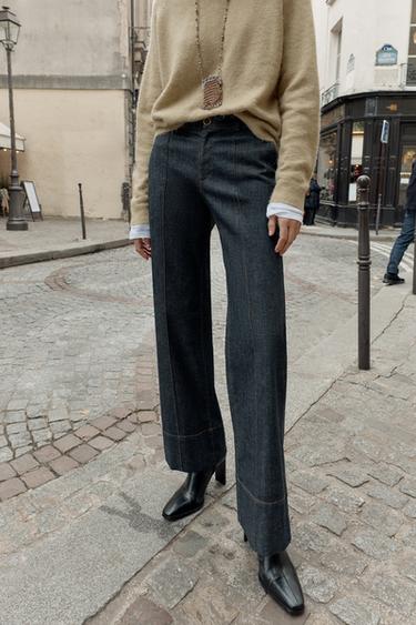 Zara Z1975 系列 BOOTCUT 牛仔褲 - 藍色