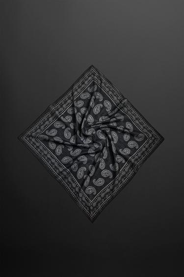 PRINTED BANDANNA - Black by Zara - Image 3