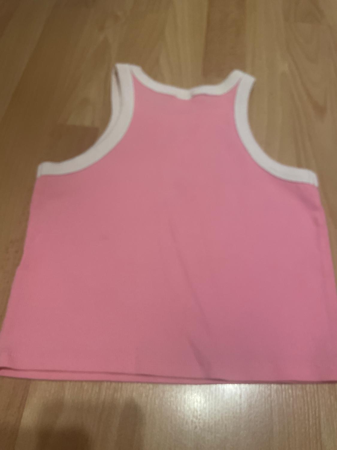 CONTRAST RIBBED RACERBACK TOP - Image 3