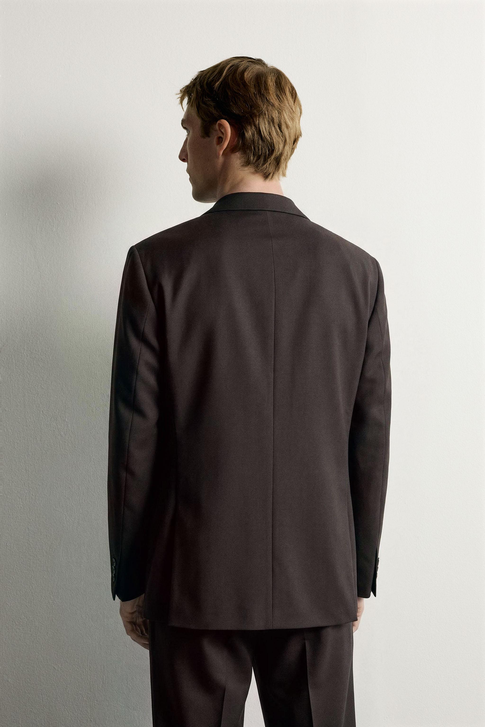 WOOL-BLEND SUIT BLAZER