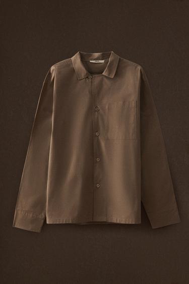 CHECK SHIRT - Brown by Zara - Image 5