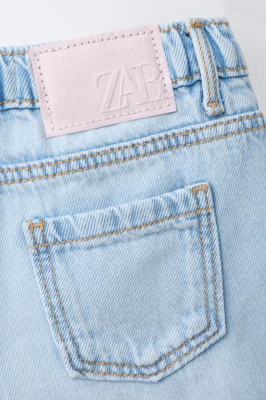 SHORT EN JEAN MOM FIT - Bleu clair de Zara - Image 3