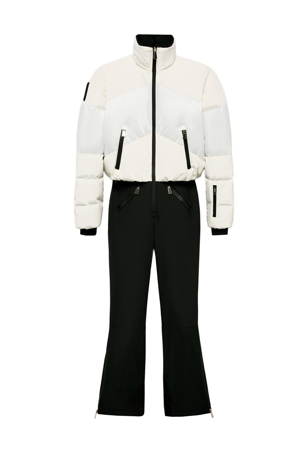 COMBINED PUFFER WATER RESISTANT WINDPROOF RECCO TECHNOLOGY SKI COLLECTION OVERALLS - image 3