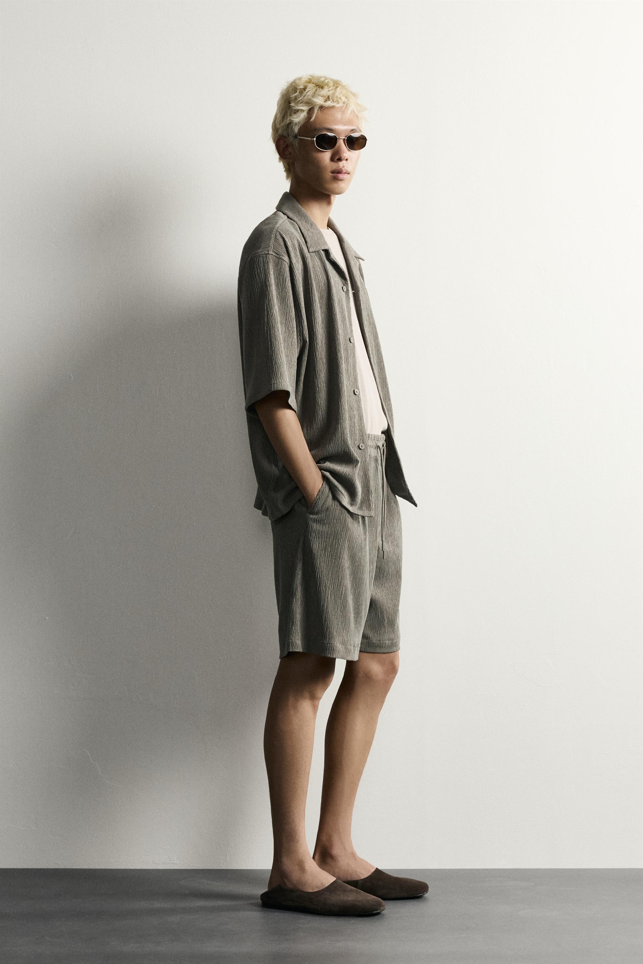 Zara RELAXED FIT DOKULU GÖMLEK görsel 4