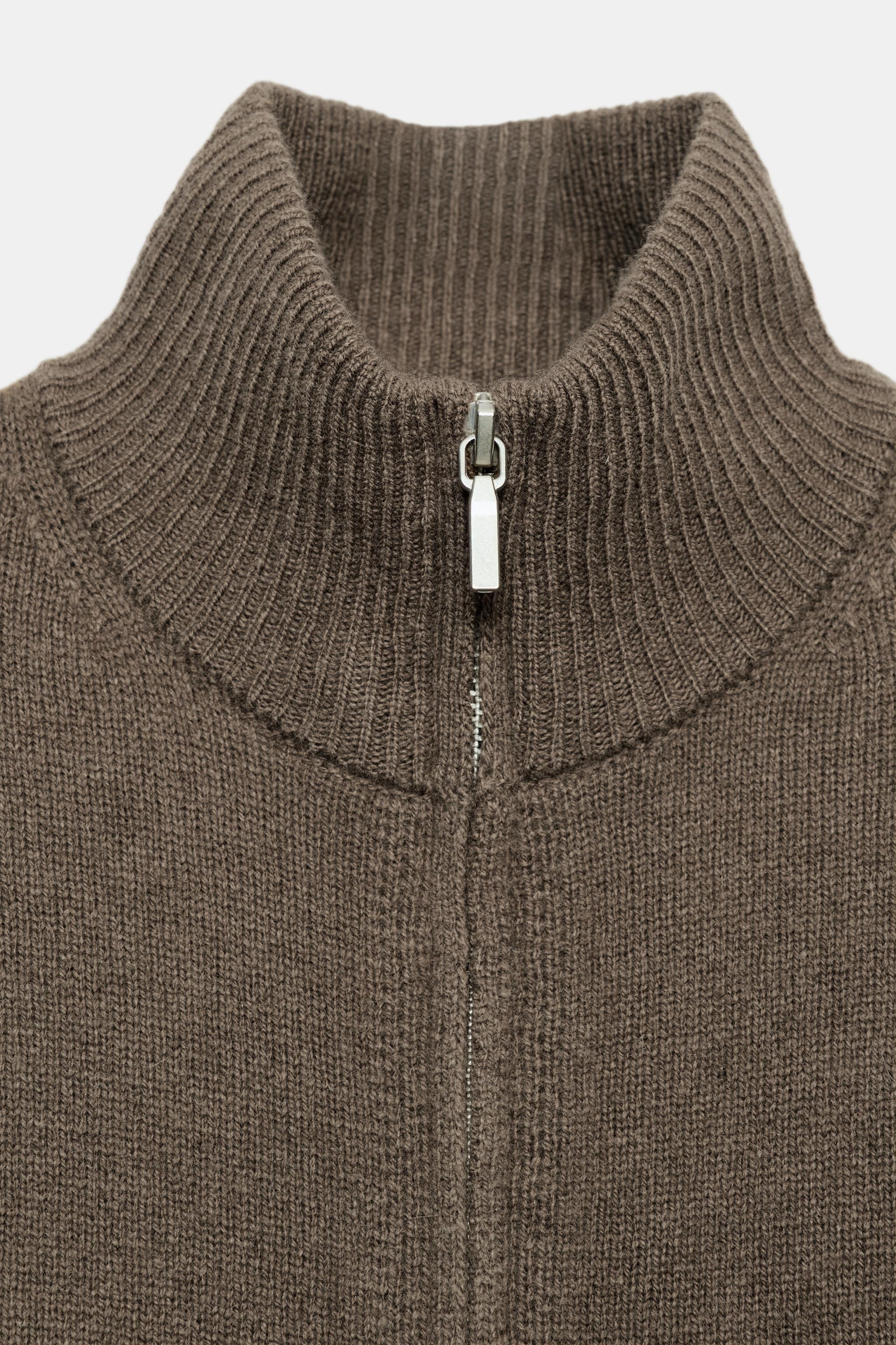 Zara %100 YÜN FERMUARLI HIRKA görsel 8