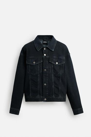 WAXED DENIM JACKET - Blue by Zara