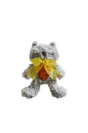 KIDS' X THE ANIMALS OBSERVATORY CAT SOFT TOY - Grey by Zara