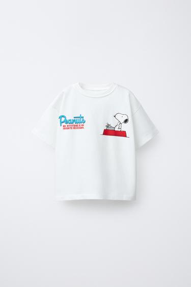 T-SHIRT COM ESTAMPADO SNOOPY PEANUTS™ - Branco da Zara - Imagem 0