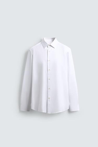 Zara 標準版襯衫 - 白色