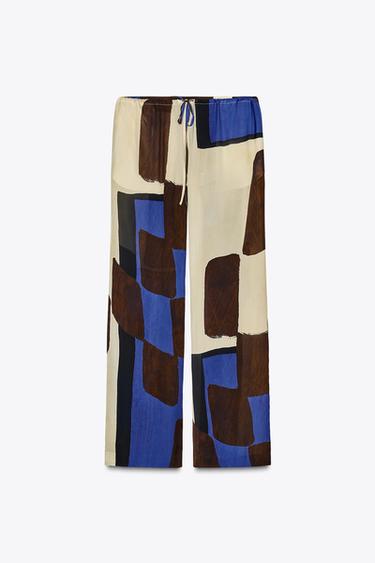ZW COLLECTION PRINTED TROUSERS - Printed by Zara - Image 0