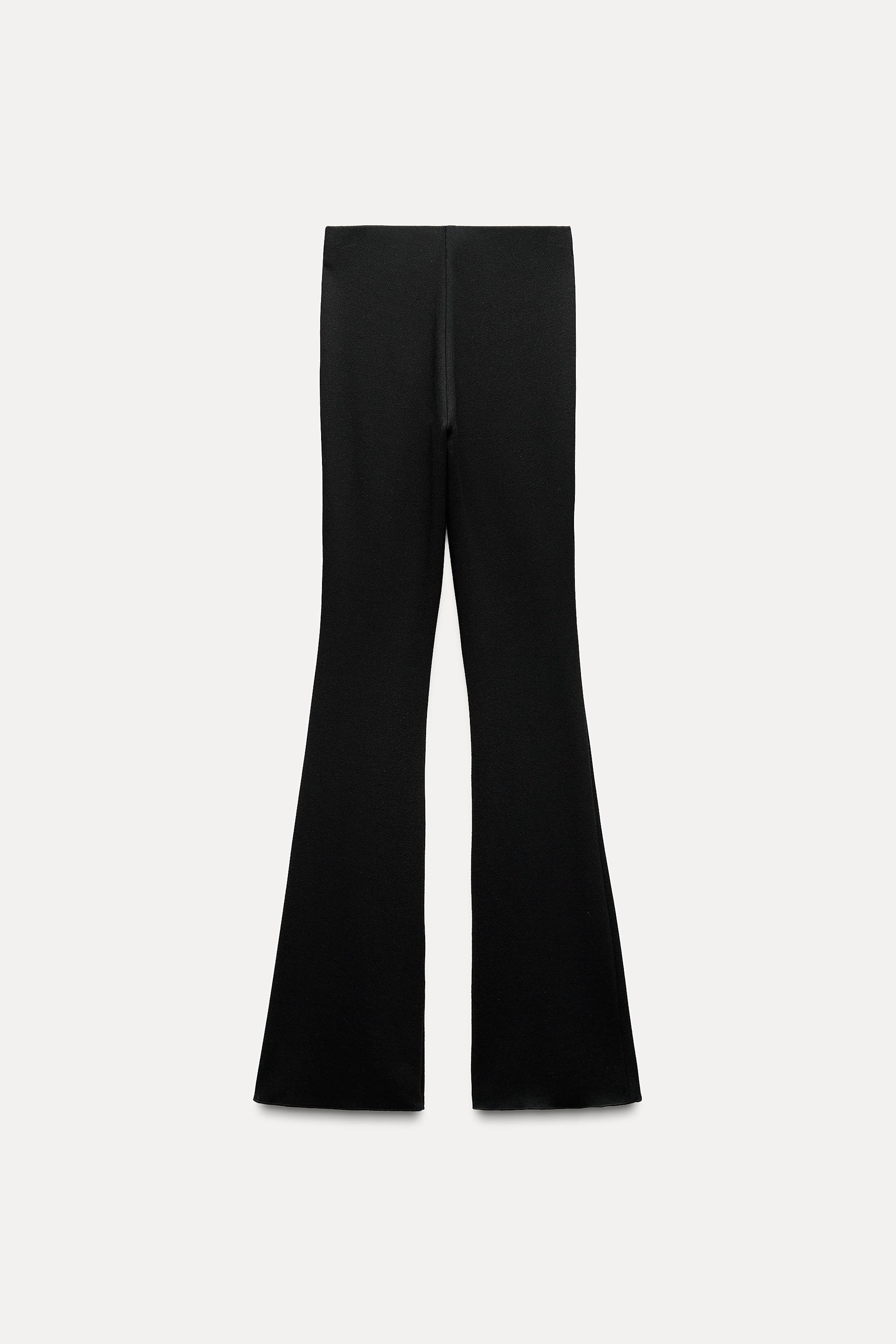 STRETCH FLARED LEGGINGS Black ZARA Turkey