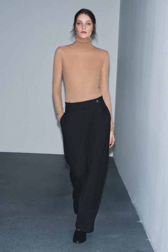ASYMMETRIC WAIST PANTS ZW COLLECTION