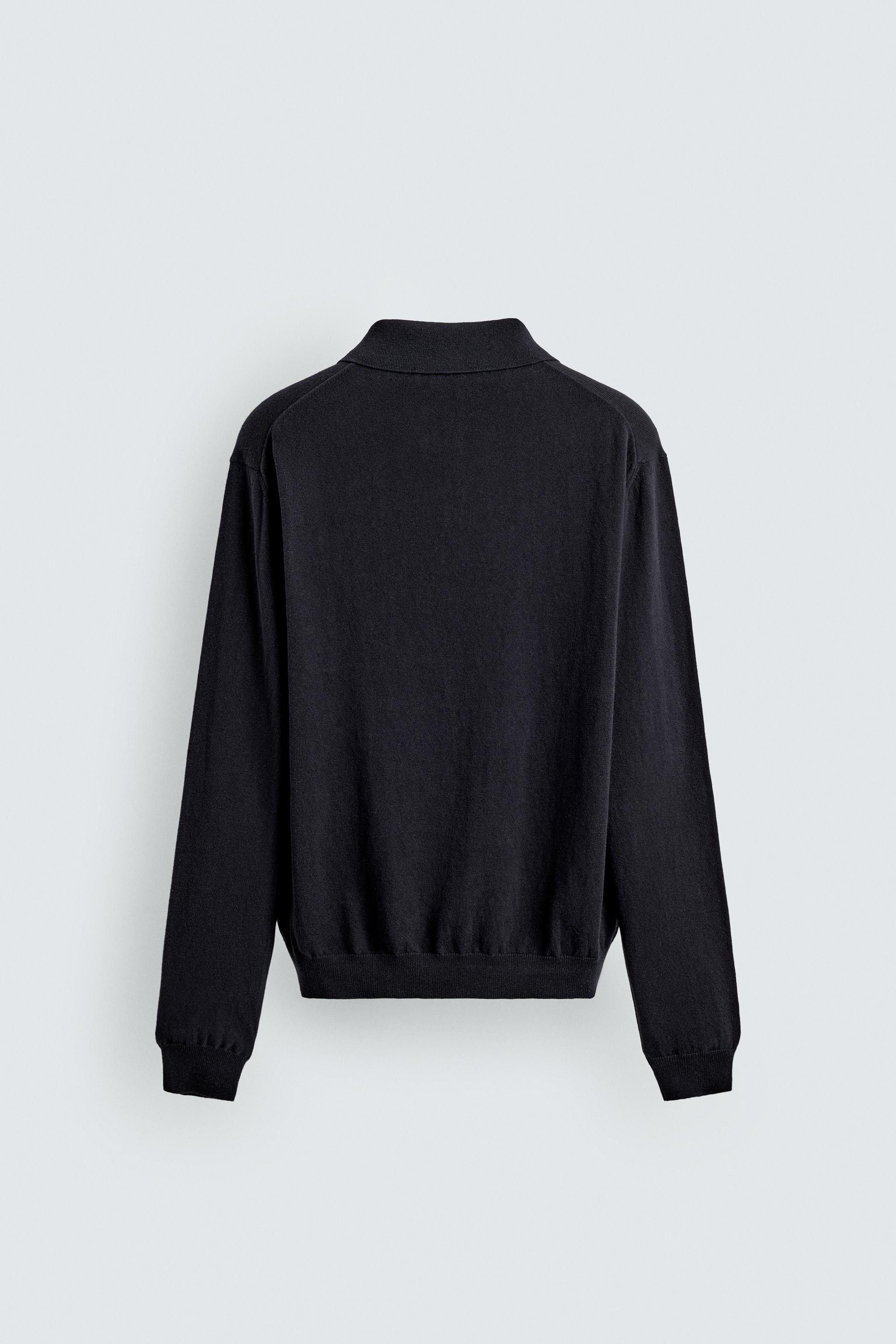 POLO EN MAILLE DE COTON ET LIN