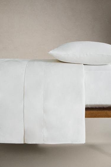 EMBROIDERED CRAB FLAT SHEET - White by Zara - Image 1