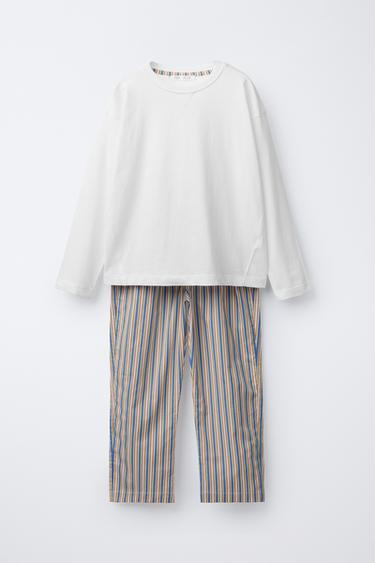 6-14 YEARS/ STRIPED PYJAMAS - camel by Zara - Image 0