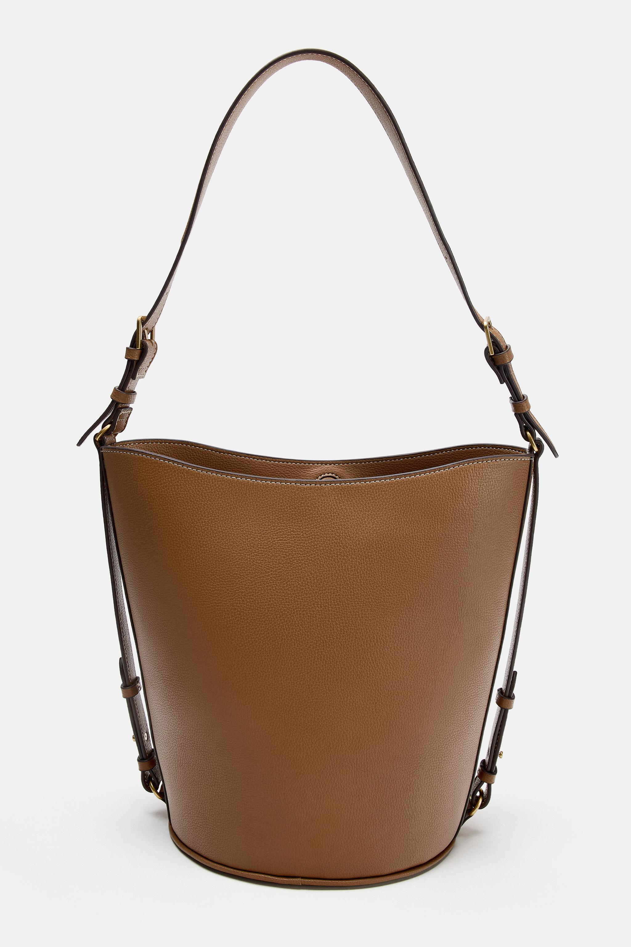 TOPSTITCHED SHOULDER BAG