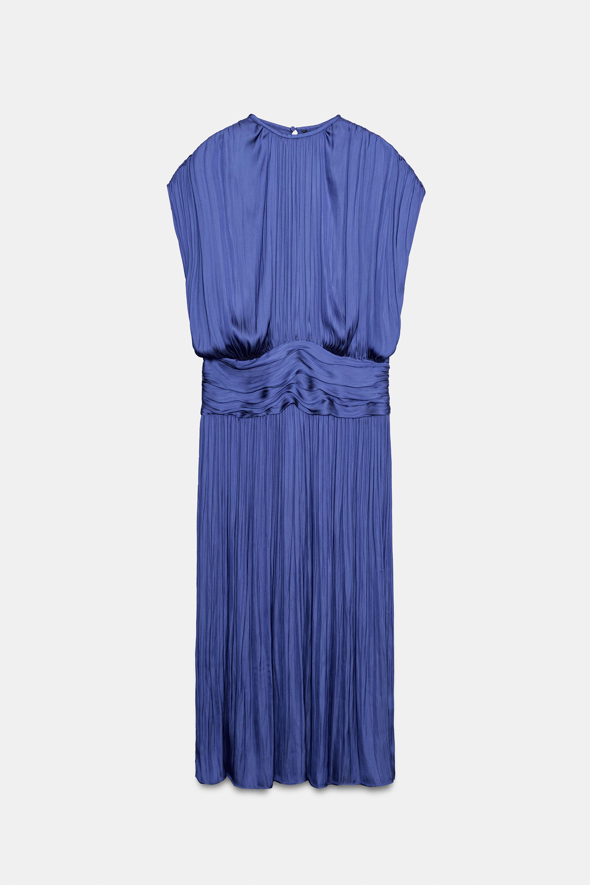 Женские платья Zara ZW COLLECTION DRAPED SASH DRESS — фото 6