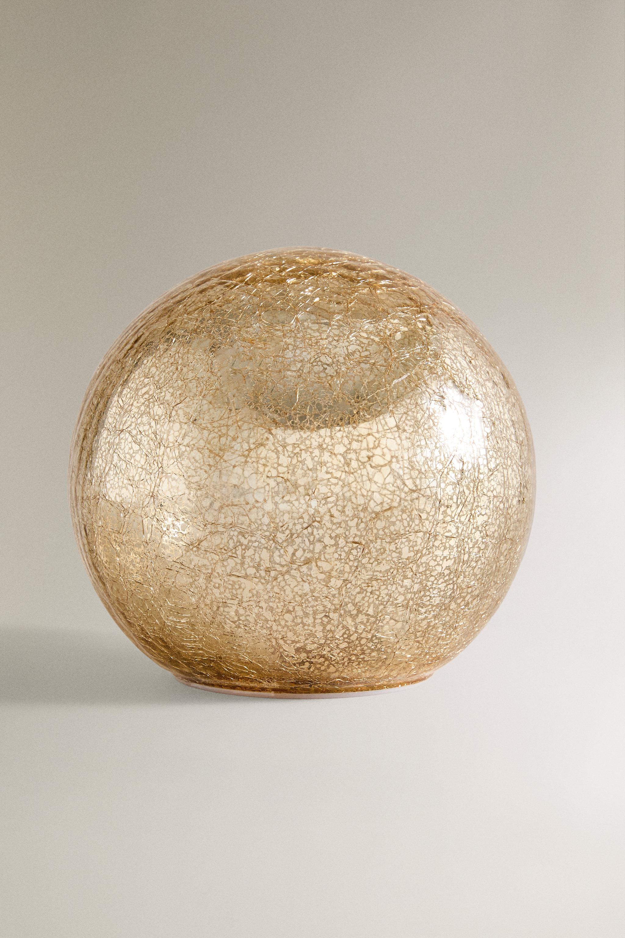 MEDIUM LED LIGHT CHRISTMAS BALL ORNAMENT