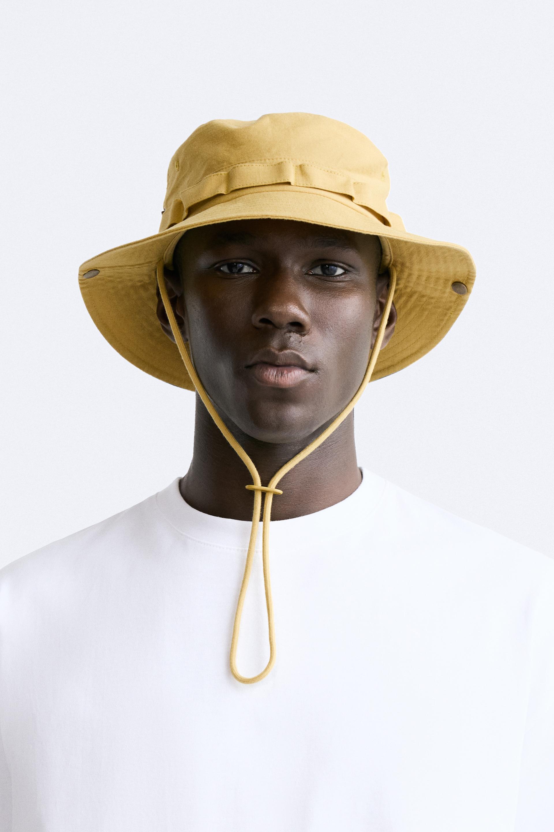 UTILITY BUCKET HAT - Ochre | ZARA United Kingdom