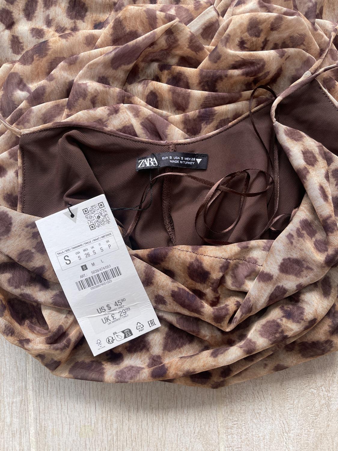 PRINTED TULLE DRESS - Image 3