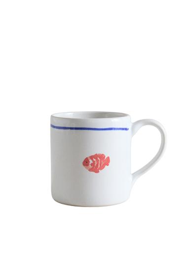 SEA CREATURE STONEWARE MUG - أزرق الخاص بـ Zara