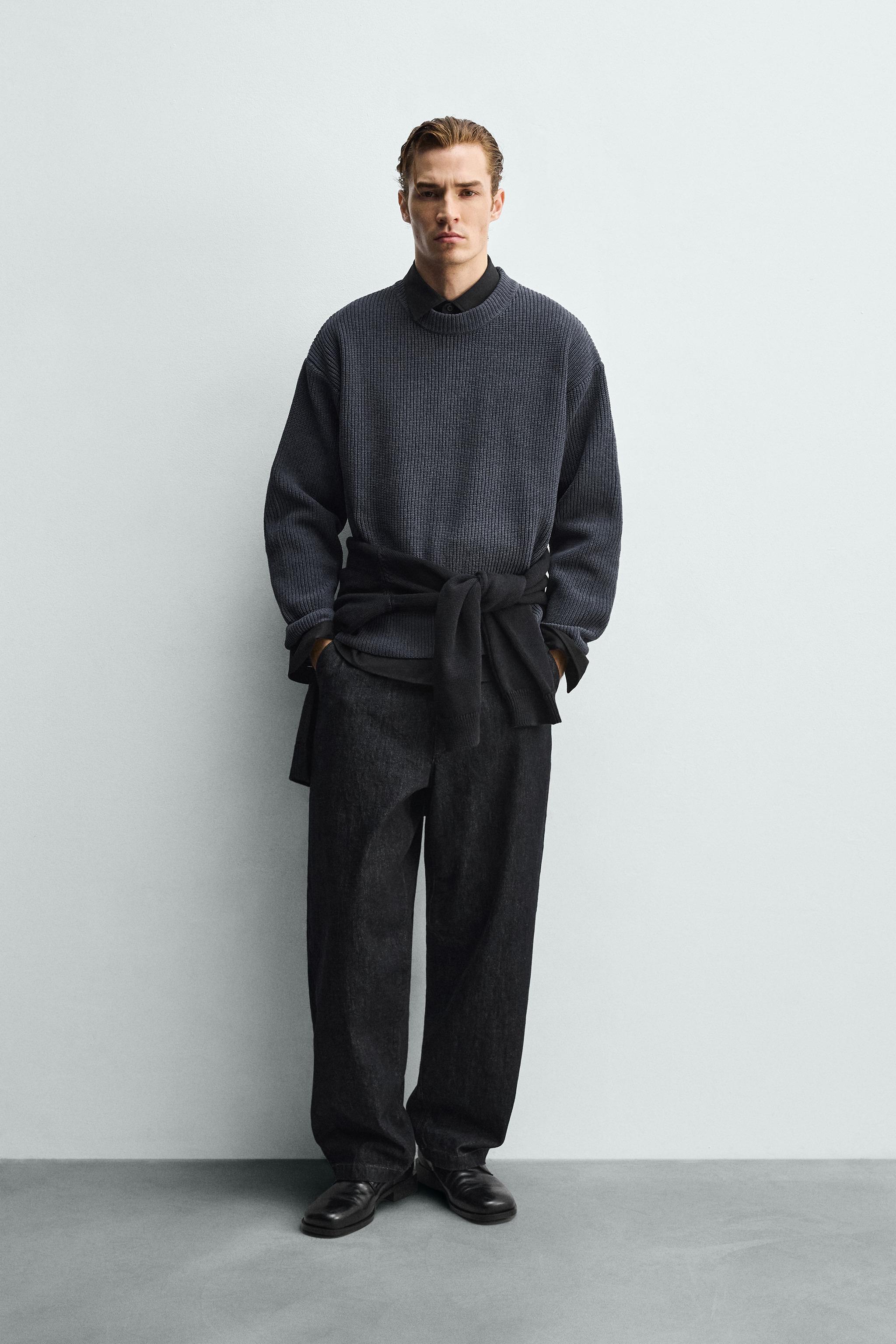 CHENILLE TEXTURED JUMPER - Blue | ZARA United States