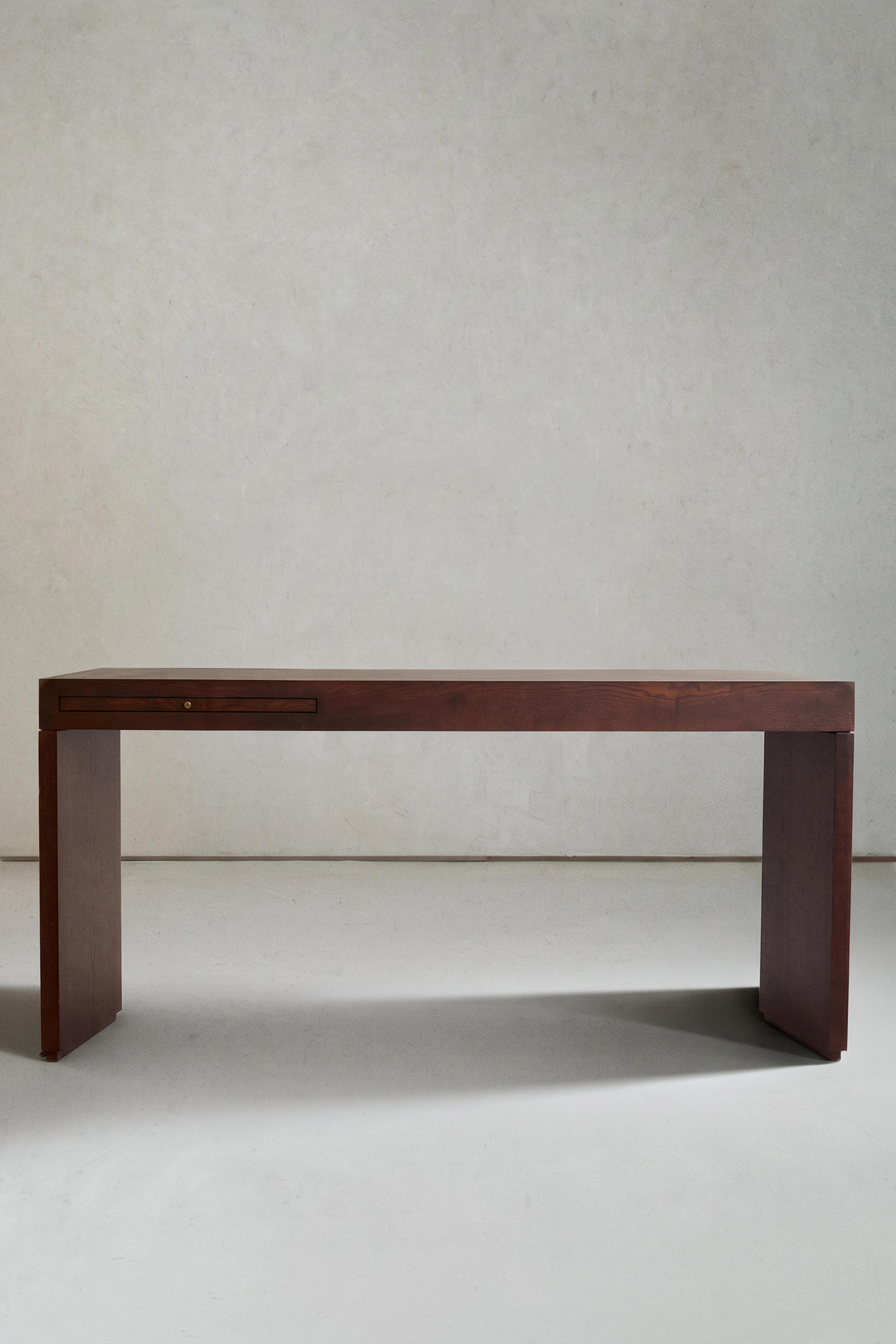 BUREAU BOIS ET CUIR
