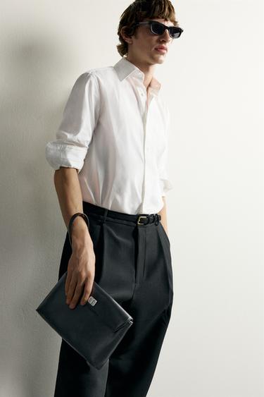 SAC ENVELOPPE À FERMETURE MÉTALLIQUE - Noir de Zara - Image 0