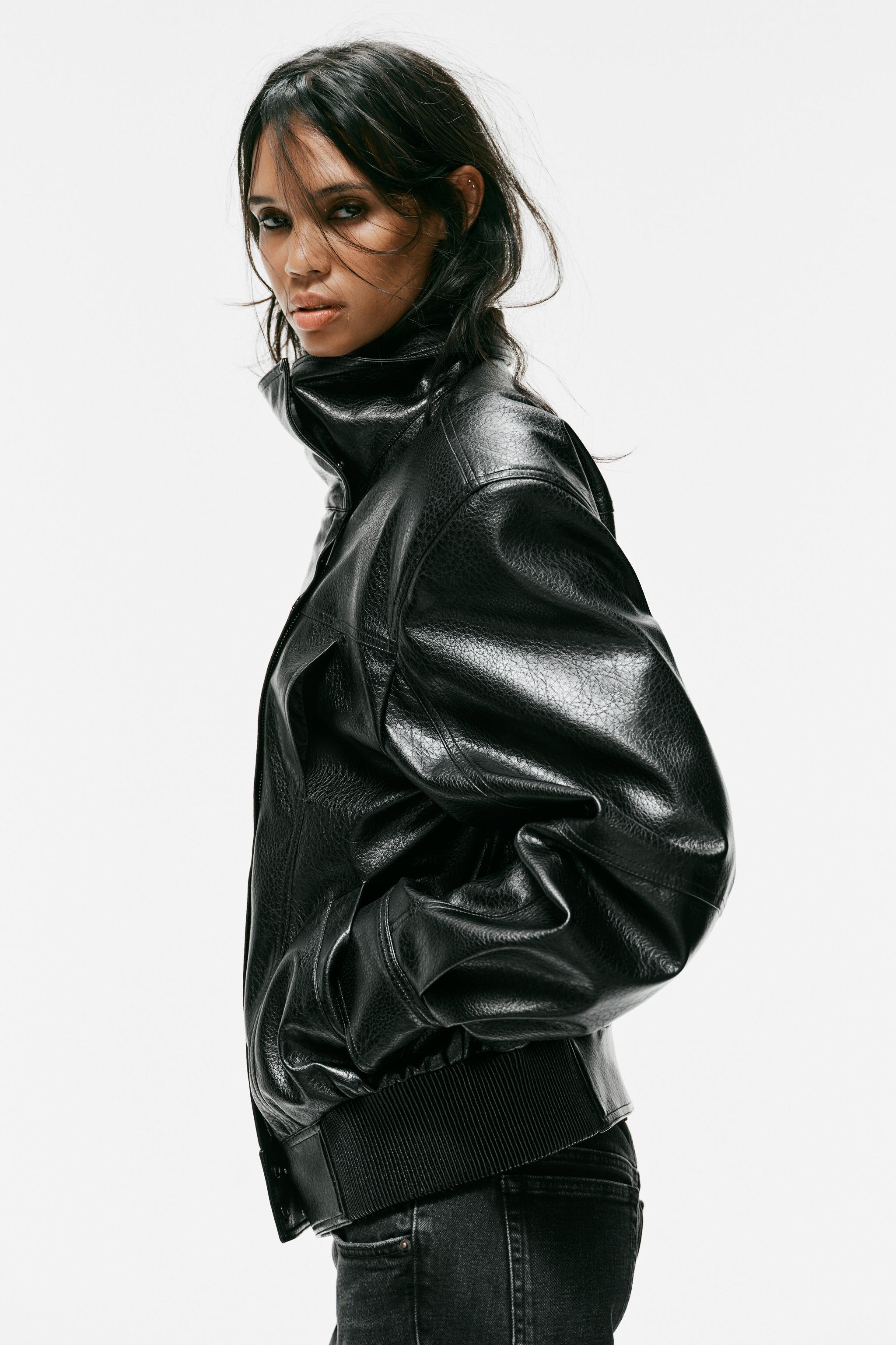 VESTE MATIÈRE SYNTHÉTIQUE ÉPAULETTES