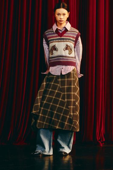 Zara 提花針織背心 - 多色