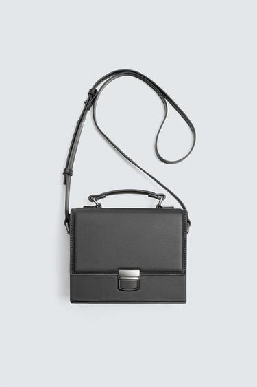 MALA A TIRACOLO TIPO CAIXA - Preto da Zara