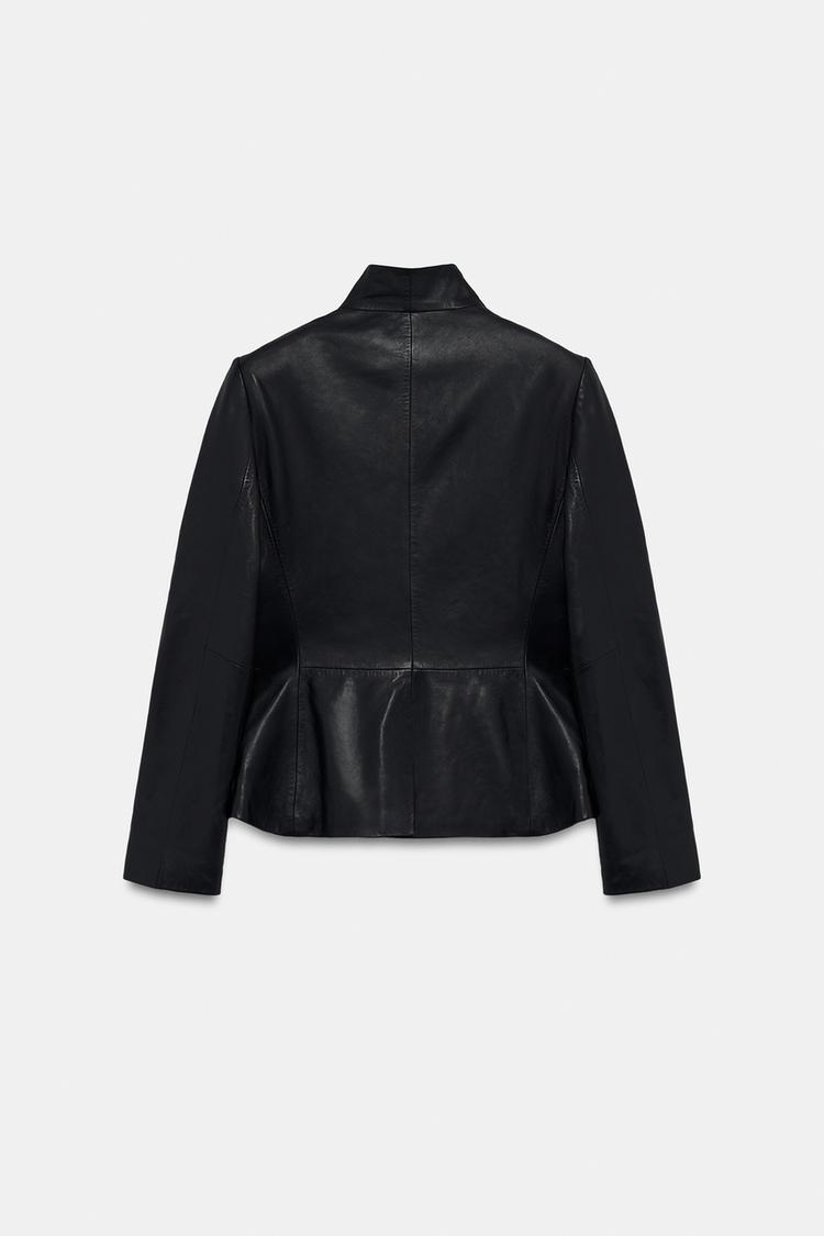 Blazer cruzado de cuero ZW COLLECTION 3